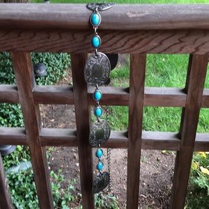 Turquoise Silver Clasp Belt